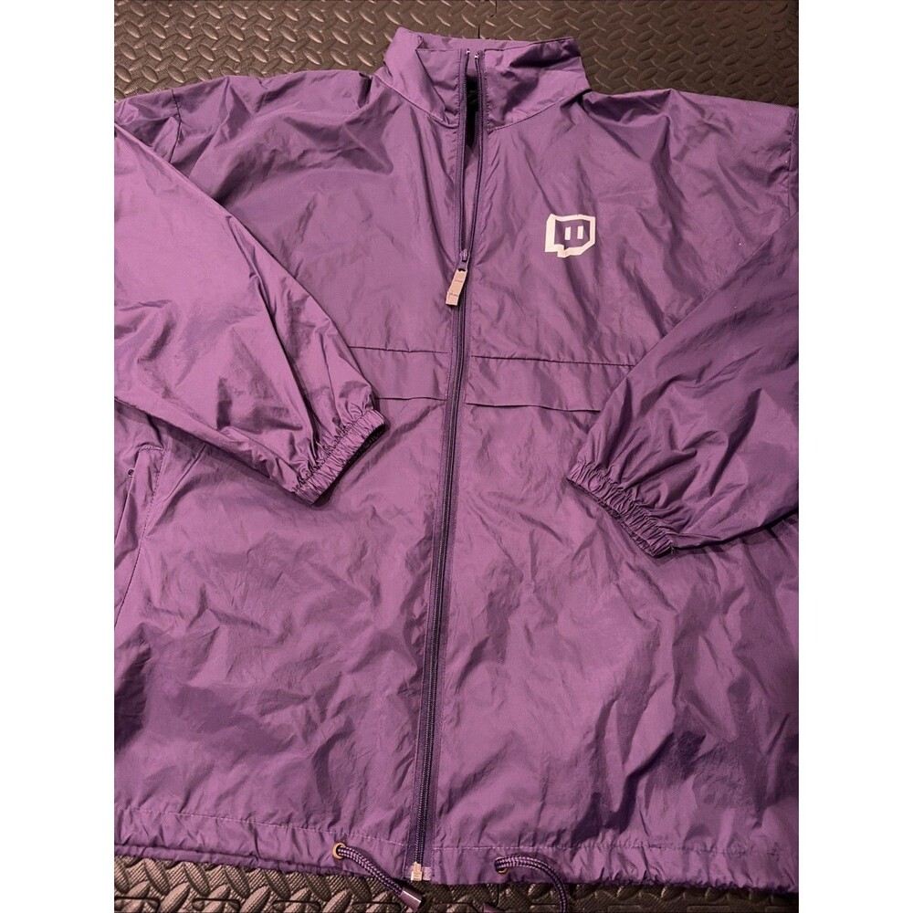 Rare Twitch Con 2019 Europe Windbreaker X-Large Purple Zip Up B&C Sirocco XL
